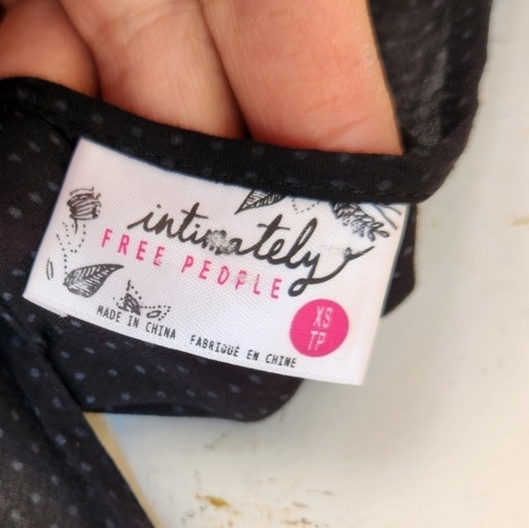 Free PeopleLace and Voile Trapeze Slip Black Combo - Picture 7 of 7